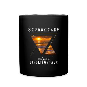 SOMMER ich bin dann soweit - HELLO SUMMER - Tasse einfarbig - Schwarz - Vorne