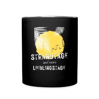SOMMER ich bin dann soweit - HELLO SUMMER - Tasse einfarbig - Schwarz - Vorne