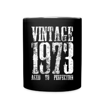 Typographie rétro vintage de 1973 - Mug uni - noir - Devant