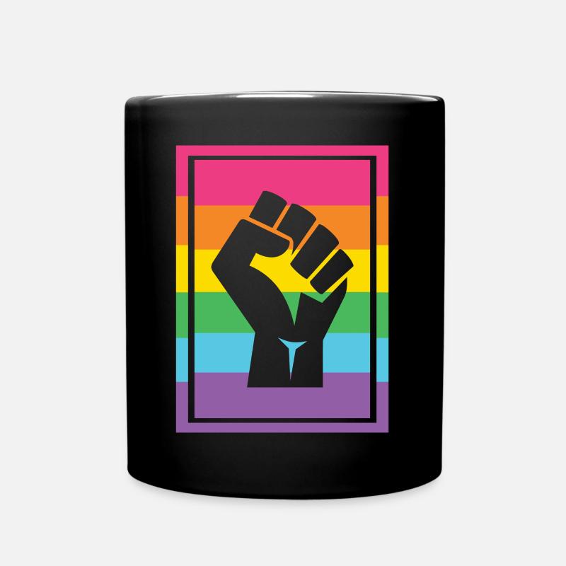 Mois de la fierté LGBT - Pride Lives Matter - Mug uni - noir