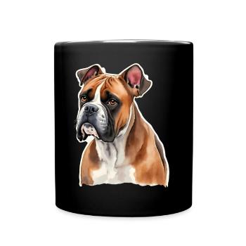 Boxeur - Mug uni - noir - Devant