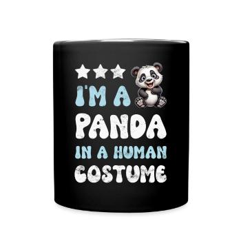 Panda Panda Bear - Full Colour Mug - black - Front