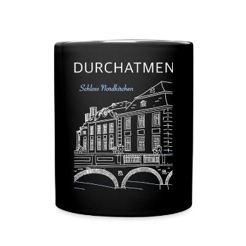 Schloss Nordkirchen, Durchatmen - Tasse einfarbig - Schwarz - Vorne