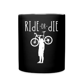 Ride Or Die Bike Silhouette - Full Colour Mug - black - Front