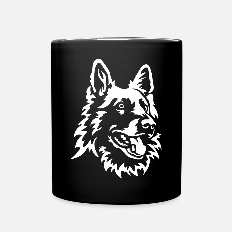 Tête de berger suisse « Black Edition » - Mug uni - noir