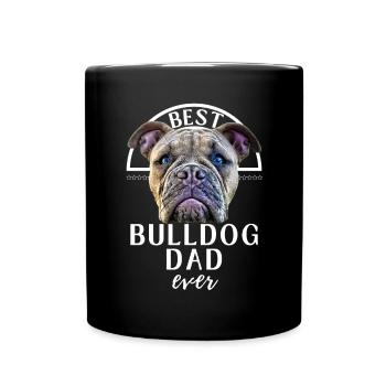 Bulldogge - MEILLEUR Bulldog DAD - Bulldoggen Papa - Mug uni - noir - Devant
