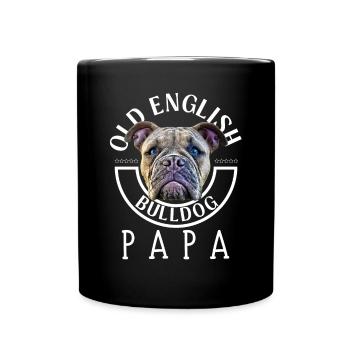 Bulldog Bulldog Bulldogs Papa - Mug uni - noir - Devant