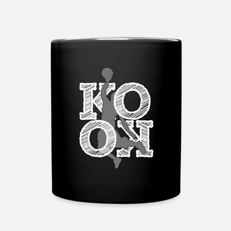 Kook Sport. Motif de joueur de basket-ball. - Mug uni - noir