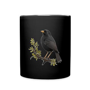 Merle - Mug uni - noir - Devant