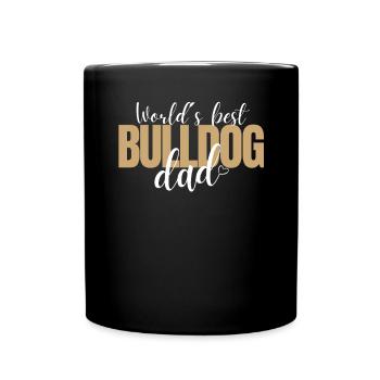 Bulldog DAD Bulldog Bulldogs DAD - Mug uni - noir - Devant