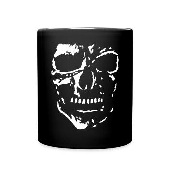 crâne fantomatique - Mug uni - noir - Devant