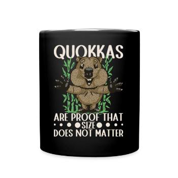 Les quokkas en sont la preuve - Mug uni - noir - Devant