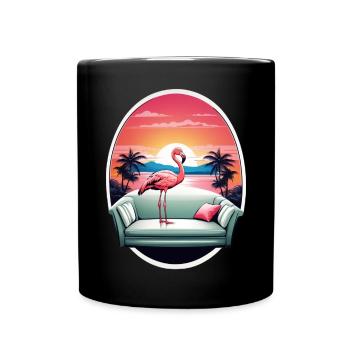 Flamingo Sofa - Tasse einfarbig - Schwarz - Vorne