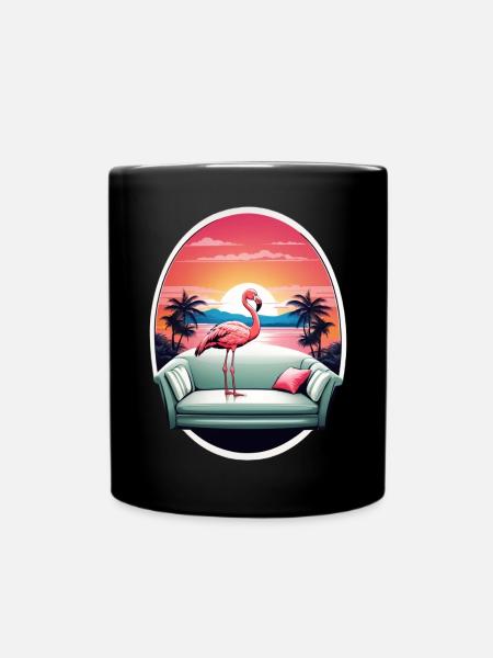 Flamingo Sofa - Tasse einfarbig - Schwarz