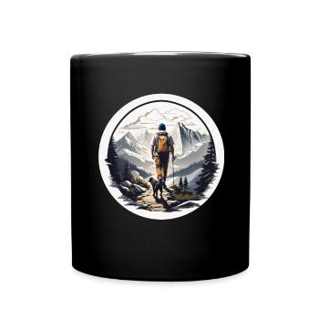 Randonnée Complice - Mug uni - noir - Devant
