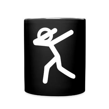 Dancing line in edge light - Full Colour Mug - black - Front