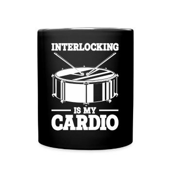 Tenor Schlagzeuger | Tenortrommel Band Geschenk - Tasse einfarbig - Schwarz - Vorne