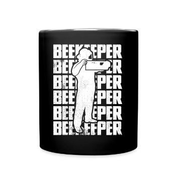 Drôle d’apiculteur - Mug uni - noir - Devant