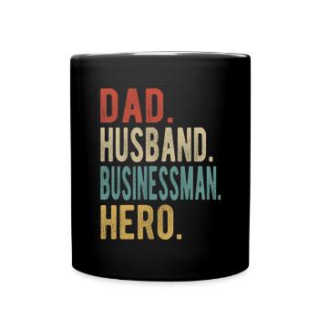 Businessman Dad Husband Hero - Full Colour Mug - black - Front