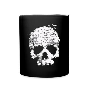 Tree of Life Skull Illustration - Full Colour Mug - black - Front