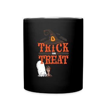 Trick or treat (O3) - Mug uni - noir - Devant