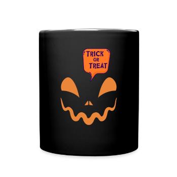 Trick or treat (O2) - Mug uni - noir - Devant