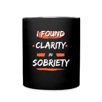 J’ai trouvé de la clarté dans la sobriété - Mug uni - noir - Devant