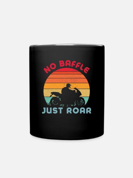 No baffle just roar - Full Colour Mug - black