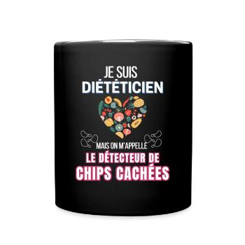 Je suis diététicien - Mug uni - noir - Devant