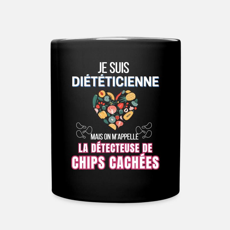 Je suis diététicienne - Mug uni - noir