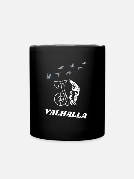 Vikings Valhalla - Tasse einfarbig - Schwarz