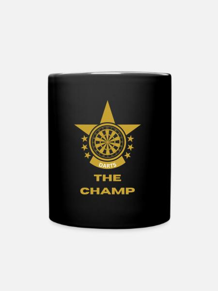 Darts Champ - Tasse einfarbig - Schwarz