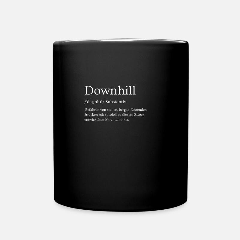 Downhill VTT DH VTT Idée Cadeau Mots - Mug uni - noir