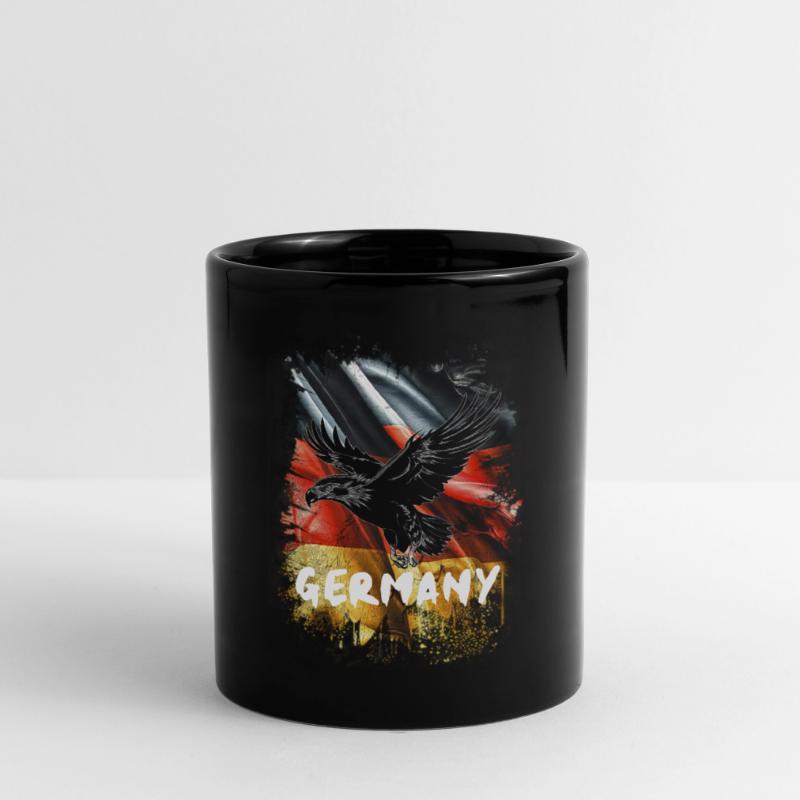 German eagle with Germany flag Full Colour Mug