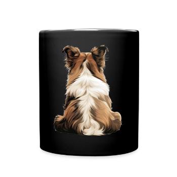 Shetland Sheepdog - Full Colour Mug - black - Front