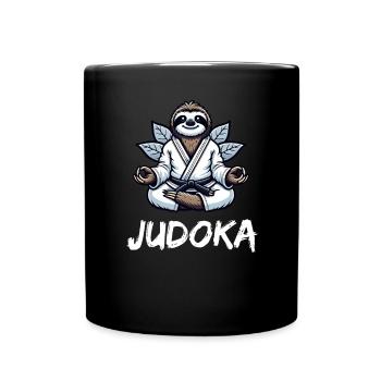 Judoka Faultier Japanische Kampfkunst Judo - Tasse einfarbig - Schwarz - Vorne