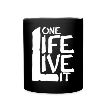 Shooter ou 4x4 One Life Live It - Mug uni - noir - Devant