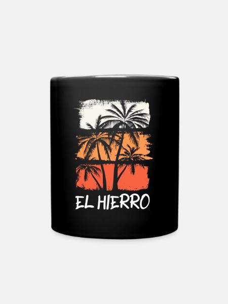 El Hierro Sommer Sonne Strand Meer Palmen Urlaub - Tasse einfarbig - Schwarz