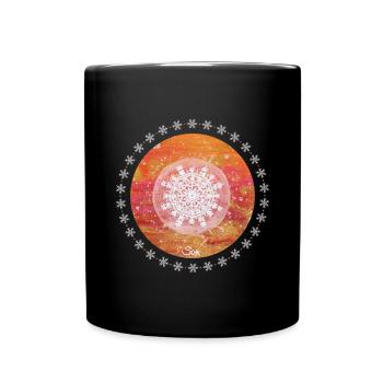 Snowflakes Magic Ball - Sonja Ariel von Staden - Full Colour Mug - black - Front