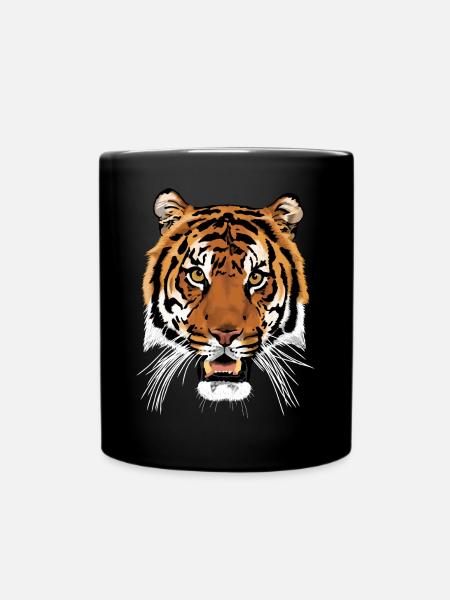 Tiger - Tasse einfarbig - Schwarz