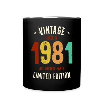 Millésime 1981 Edition Limitée - Mug uni - noir - Devant