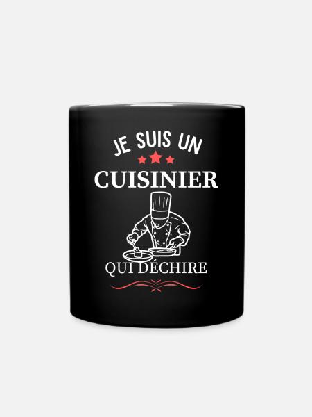 Cook Who Tears - Full Colour Mug - black