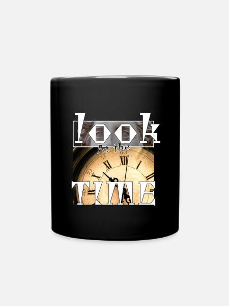 Look at the time - Full Colour Mug - black