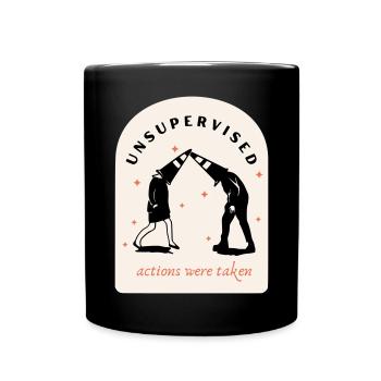 Unsupervised Actions - Full Colour Mug - black - Front