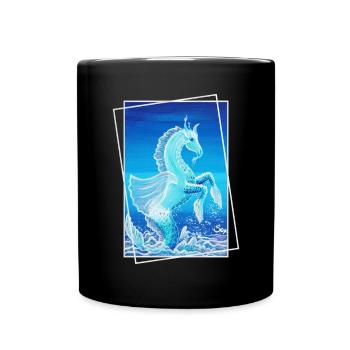 Drache Wasserdrache Fimaro Sonja Ariel von Staden - Tasse einfarbig - Schwarz - Vorne