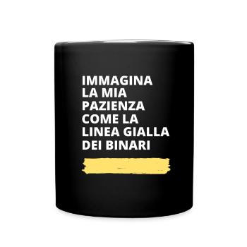Immagina - motivo ironico e divertente - Tazza monocolore - nero - Fronte
