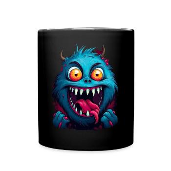 Streetstyle Monster Graffiti Kunst Streetart - Tasse einfarbig - Schwarz - Vorne