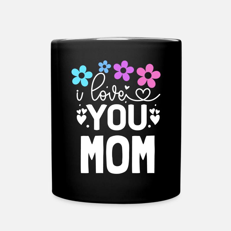 Ich hab dich lieb, Mama - Tasse einfarbig - Schwarz
