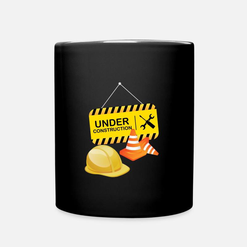 Under Construction - Baustelle - Tasse einfarbig - Schwarz