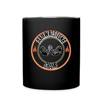 T-shirt Champion de bras de fer - Mug uni - noir - Devant